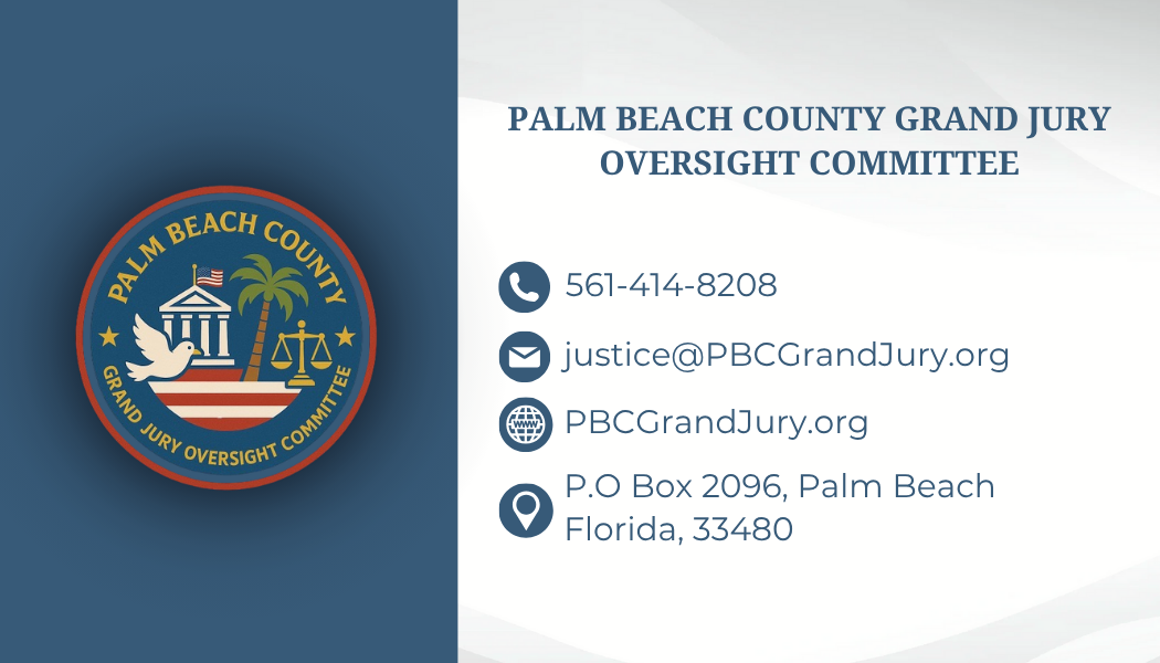 PBC Grand Jury Business Card (Back)